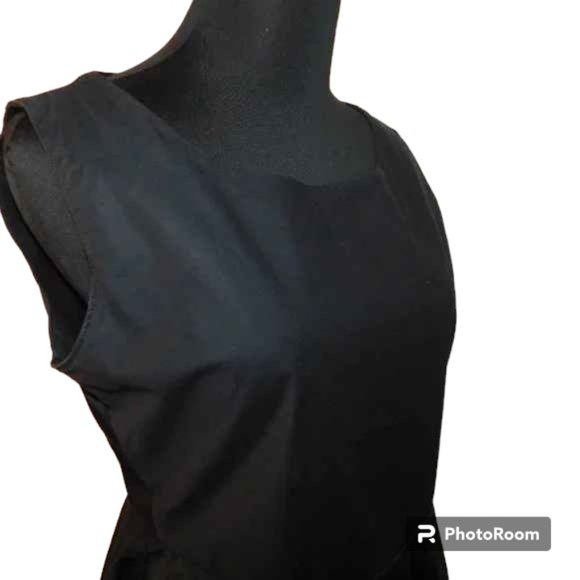 Lynn Mizono For Giselle Shepatin Black Dress Sharkbite Hem Size 2 - Picture 8 of 11